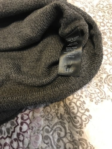 NEW Rag & Bone Wool 1/4 Button GREY MOSS GREGORY HENLEY Sweater Men's SZ XXL - Picture 6 of 8