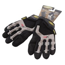 Smittybilt Winch - Gloves - Black/ Gray Logo - XLarge