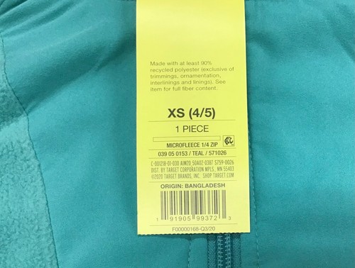 Boys' Half Zip Hooded Microfleece Pullover Sweatshirt Sweater Hoodie Teal XS - Picture 5 of 5