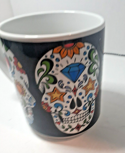 Bunte Sugar Skull Tasse - Keramik 20 Unzen Tasse für Kaffeeliebhaber - Bild 6 von 7