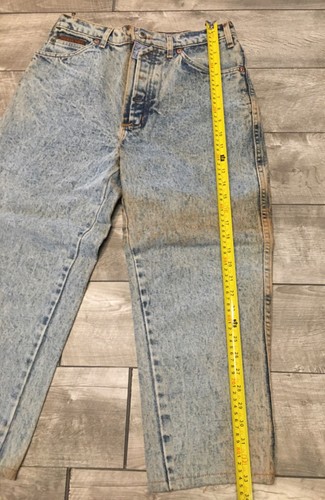Jeans denim uomo vintage Bugle Boy blu invecchiato taglia 32 x 32 made in USA - Foto 11 di 16