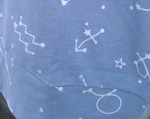 PJ Salvage Constellation Print long sleeve knit lounge top size L raglan blue - Picture 5 of 11