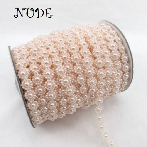 GALON RUBAN IMITATION DOUBLE PERLE * 1 cm * x 50 cm - DÉCORATION MARIAGE - N°2 - Picture 4 of 7