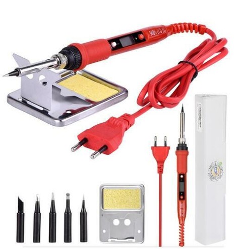 Kit de Soldador Eléctrico LCD 908S JCD 220V 80W Temperatura Ajustable - Imagen 8 de 8