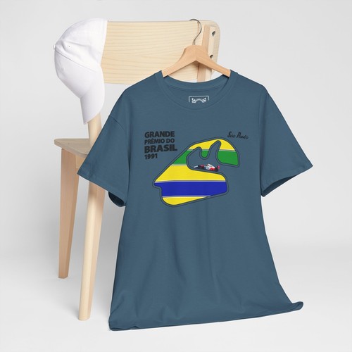 Ayrton Senna Magic Home Win T-Shirt Brazil Interlagos Race Track Tee F1 Fan Gift - Picture 79 of 85
