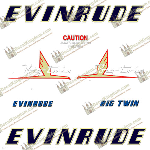 Evinrude 1954 Vintage Außenbordmotor Aufkleber (mehrere Stile) 3M Marine Grade - Bild 4 von 5