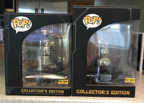 Funko Pop! Hot Topic Exclusive Collectors Edition Star Wars Gold BB8 & R2-D2 New