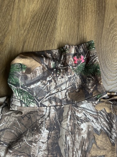 Under Armour Womens Large Realtree Camo Scent Control Cold Gear Turtleneck Pink - Picture 2 of 7