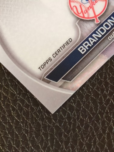 2023 Bowman Chrome Speckle Refractor /299 Brandon Mayea Auto Yankees Prospect  - Picture 7 of 14