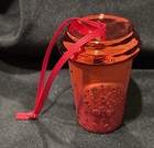 Red Starbucks Swarovski Crystals 2015 Holiday Christmas Tree Ornament