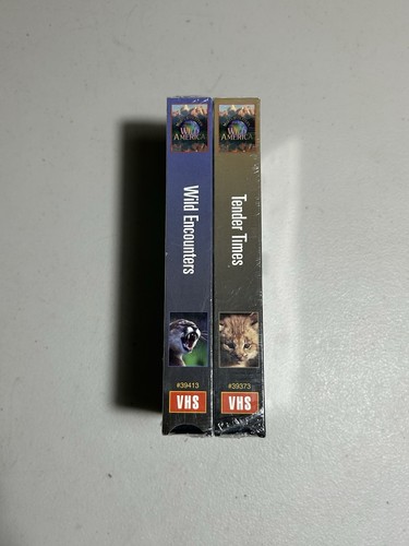 Marty Stouffer's Wild America VHS 2pk - Wild Encounters & Tender Times 1999 NEW - Picture 3 of 3