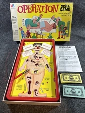 Vintage Milton Bradley Operation Skill Game #4545 Complete Tested and Working