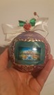 Bucharest Romania Unique piece HandMade 8 cm clear Baubles Christmas  Ornaments 
