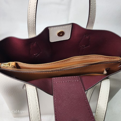 Bolso de Mano Tory Burch Pequeño Cuero Perry Triple Compartimento 10x10 - Imagen 5 de 11