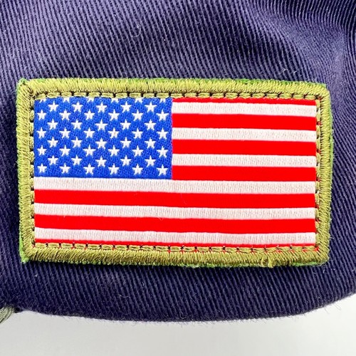 Cappello berretto Dallas Cowboys Veterans NFL mimetico e navy OSFA bandiera americana patch e stella - Foto 3 di 16