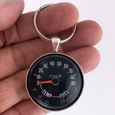Vintage CJ5 CJ6 CJ7 0-90 MPH Speedometer 1.2" Diameter Keychain CJ5 CJ6 CJ7
