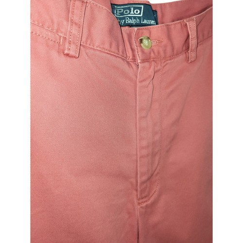 Polo Ralph Lauren 'Prospect' Men's Flat Front Cotton Chino Shorts Salmon Sz 32 - Picture 2 of 8