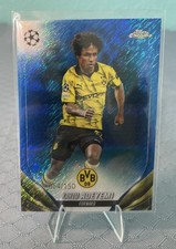 2023-24 Topps Chrome UEFA #73 Karim Adeyemi 064/150 Blue Shimmer Refractor 