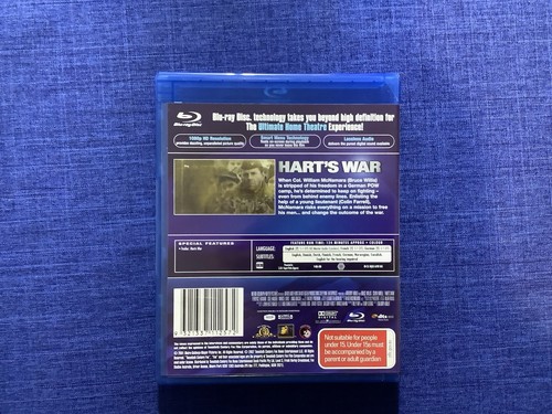 Hart's War (Blu-ray, 2001) Bruce Willis War - Like New Region B - Picture 2 of 2