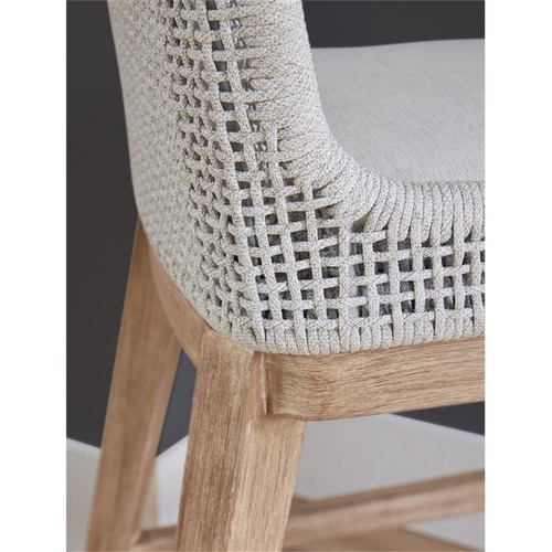 Essentials For Living Woven Mesh 26" Fabric Counter Stool in Off White - Picture 10 of 15
