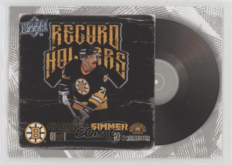 2023-24 Upper Deck Boston Bruins Centennial Record Holders Charlie Simmer #123