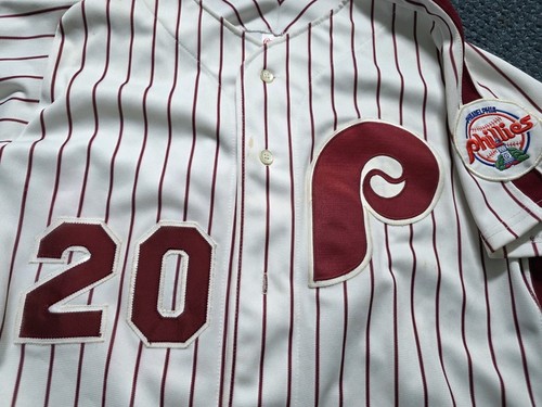 Maglia MLB Mike Schmidt Philadelphia Phillies Rawlings 1989 autentica taglia 42 - Foto 4 di 8