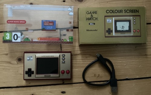 Nintendo Game & Watch: Super Mario Bros. Handheld Console, Boxed, charger 