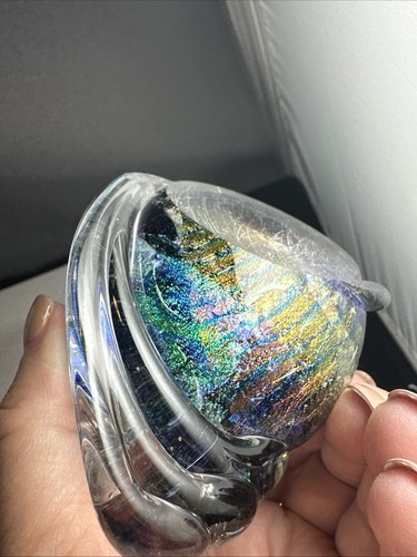 Beautiful colorful hand blowing glass Vase - Picture 10 of 12