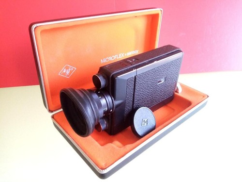 Macchina fotografica vintage Agfa Microflex 200 Super 8 - testata - con custodia originale - Foto 1 di 9