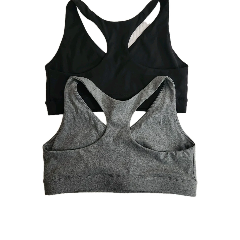 Lot 2 Tek Gear Ultrastretch Medium-Impact V-Neck Sports Bras Women's XL NO PADS - Image 3 of 4