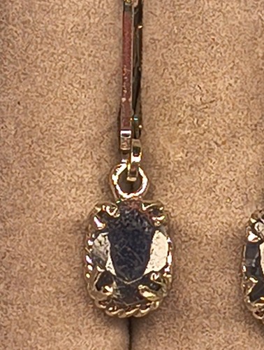 Wunderschöne neue Ohrhänger Sterlingsilber & Saphir Ohrhänger signiert 925A - Bild 6 von 15