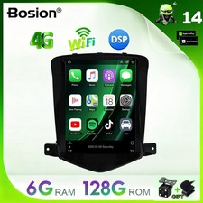 Autoradio 6G+128Go Android 14 pour Chevrolet Cruze 2009-14 Car Play Sat Nav DSP