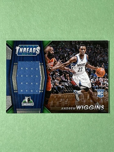 2014-15 Panini Threads ANDREW WIGGINS Minnesota Jersey RC