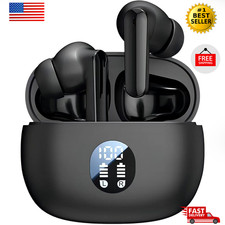 Wireless Earbuds, Bluetooth 5.4 Headphones Ear Buds with Bass Stereo Sound Noise
