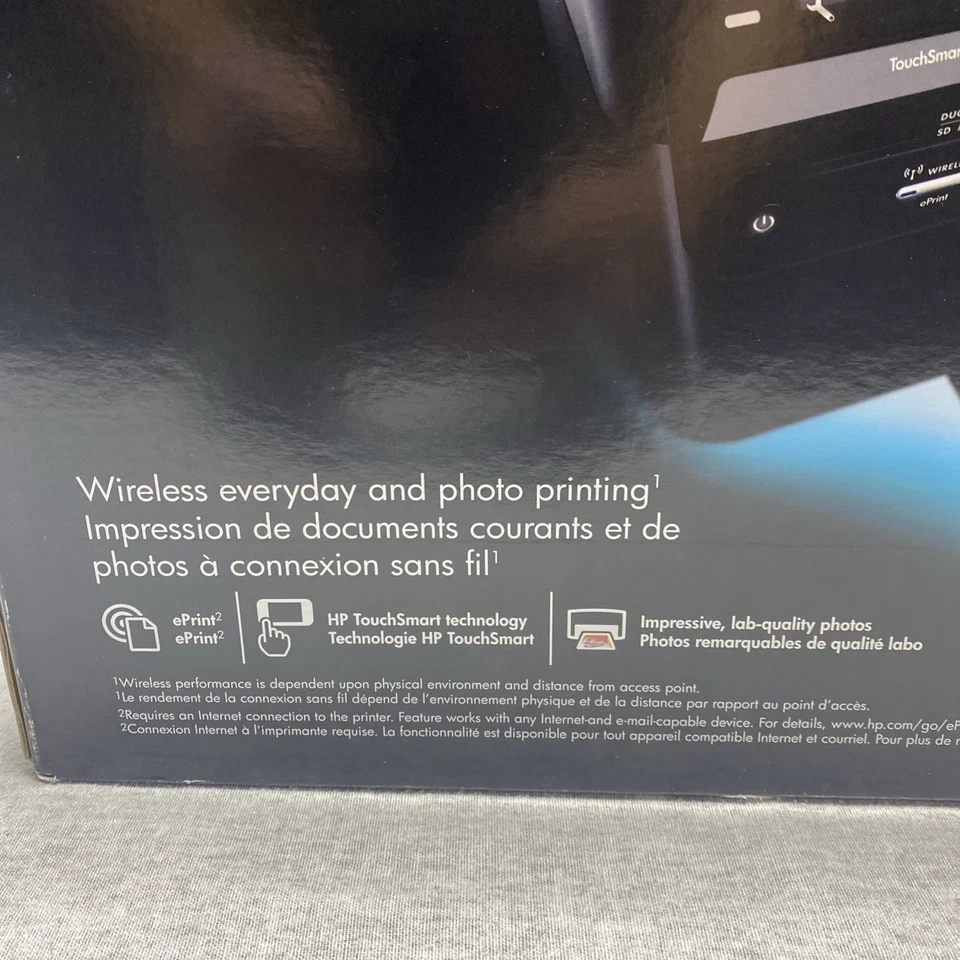 HP Photosmart Printer Scanner Copier Wireless Touchsmart Eprint Inkjet D110a New - Image 3 of 4