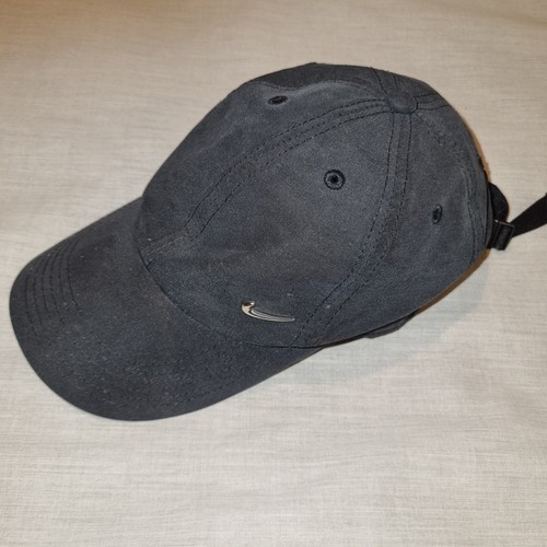 Nike Heritage 86 Black Baseball Cap Hat One Size Fits Most Adjustable