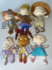 Lot of 6 Rugrats Movie 1998 Plush - Angelica, Chuckie, Tommy, Suzie, Dil and Lil