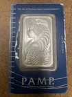 PAMP Suisse 1oz .999 Fine Silver Bar | LADY FORTUNA | Assayer Card matches