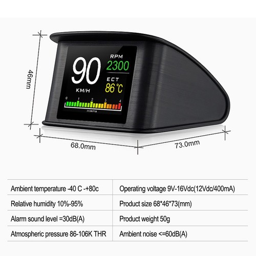 HUD Speedometer with Engine Diagnostics for Enhanced Driving Experience - Picture 7 of 10