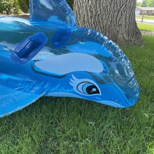 Intex Wet Set 2001 Inflatable Lil Orca Whale Ride-On 64” x 30" w/ mod open valve - Picture 7 of 13
