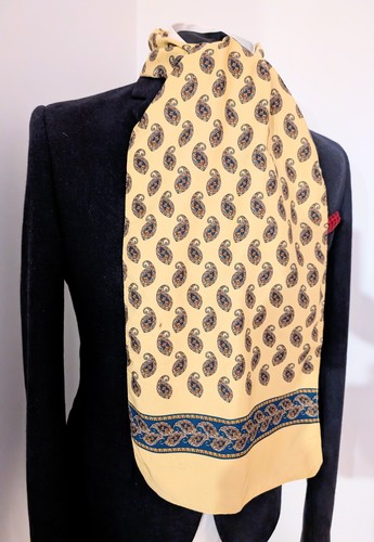 Bufanda de cachemira vintage para hombre, bufanda de noche de seda para caballeros años 60 corbata de ópera - Imagen 3 de 8