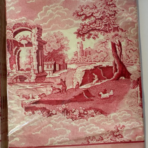 Spode Red Toile Guest/Dinner Napkins 16 3-Ply Red Floral Border New in Package - Picture 5 of 11