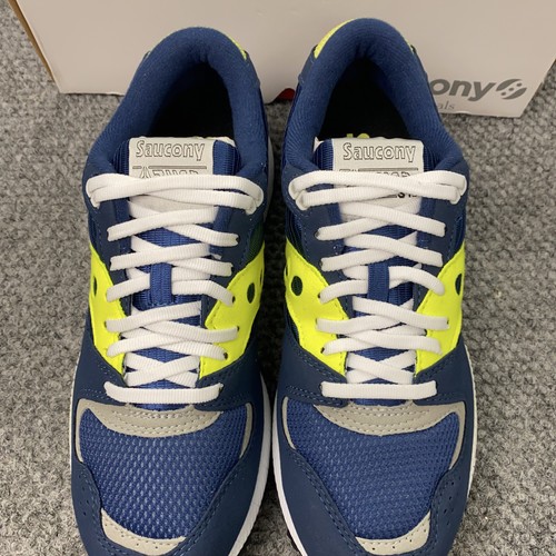 Scarpe Saucony Azura ST Uomo Taglia 8 Blu Giallo Retro Running Sneakers 70437-43 - Foto 4 di 9