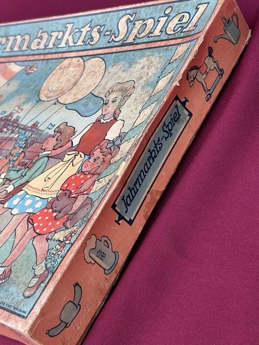 Antikes Brettspiel Jahrmarkts-Spiel von Brückner Spiele um 1948 Unbespielt - Bild 24 von 24