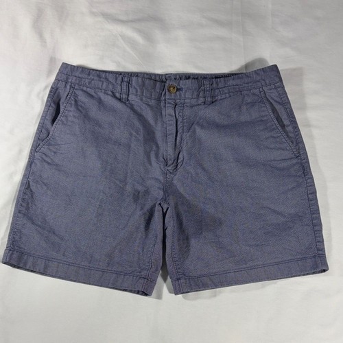 Bonobos Herren Chambray blau Basic vorne flach 7" Schrittlänge Bermudashorts - Größe 35 - Bild 2 von 11