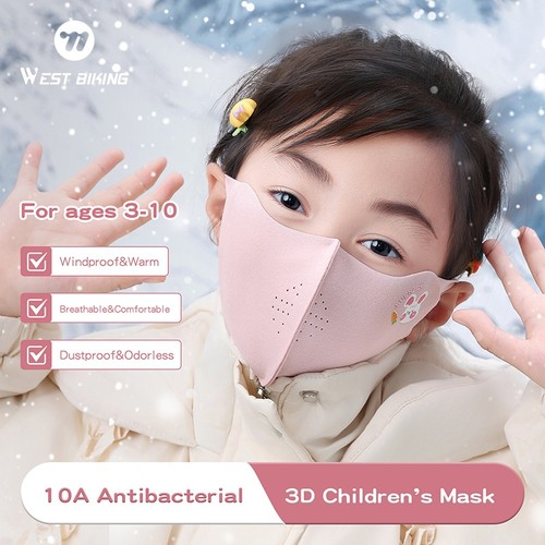 WEST BIKING Kids Winter Cycling Mask Warm Windproof Children's Sports Face Mask - Picture 6 of 30