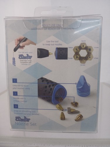 JUEGO DE BOQUILLAS 3DOODLER PARA CREAR / 2.0 CON 6 BOQUILLAS Y HERRAMIENTA DE ALISADO NUEVO - Imagen 3 de 5