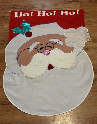 Vintage 2004 NCE Santa Holiday Christmas Outdoor Flag 40”x29” - Picture 1 of 9