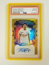 2023-24 Prizm Premier League Heung Min Son Gold Auto 1/10