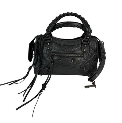 Balenciaga Le City Bag Mini Black Arena Storico Lambskin